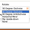 set Rotate options